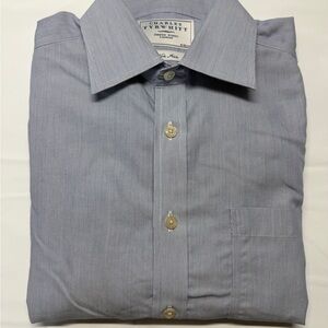 Charles Tyrwhitt Men's Blue Pinstripe Dress Shirt